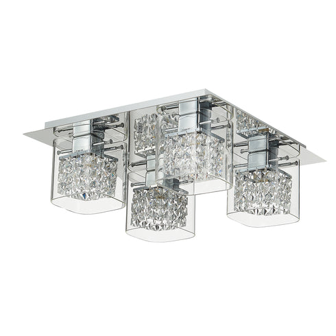 Flush luminaire in Chrome LL00137